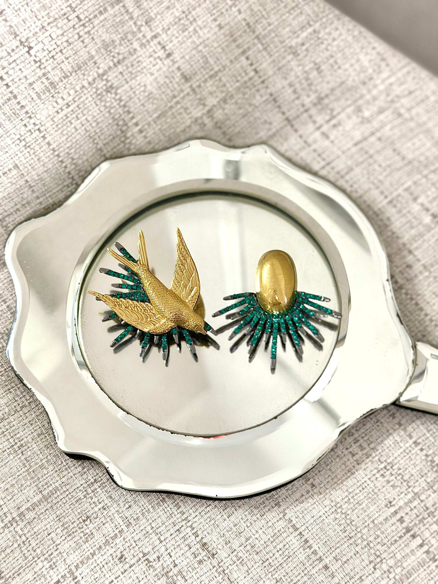 Brincos pássaro encantado