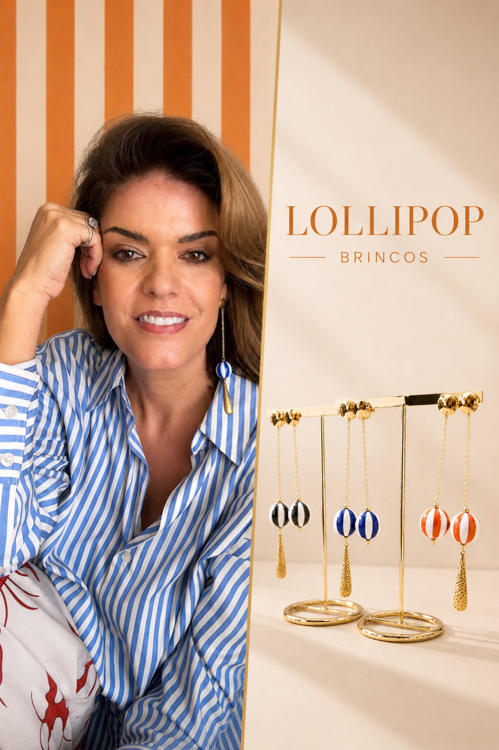Brincos lollipop